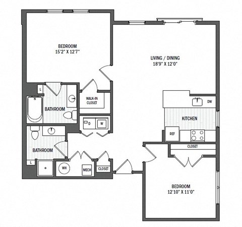 Floor plan at Jack Flats by Windsor, Massachusetts, 02176